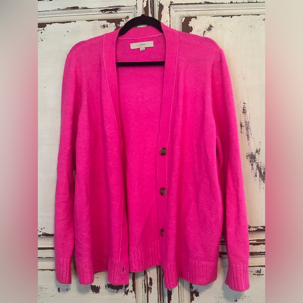 Loft Cardigan— Hot Pink and so Soft